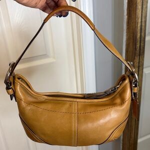 Coach Legacy Tan Leather Shoulder Bag